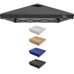 Replacement Top Pop Up Canopy Tent Cover Roof with Air Vent and Adjustable Elastic Strap, Polyester UV Waterproof for Outdoor Garden Patio Sun Shade(T