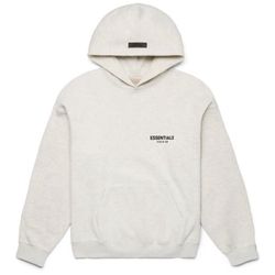 XS S M L Essentials Fear Of God Light Oatmeal Hoodie