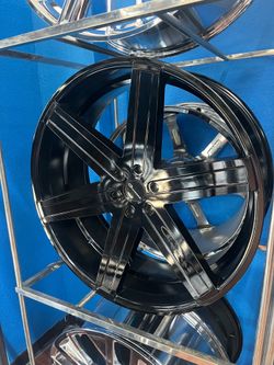 26x10 Giovanna Dramuno Wheels Gloss Black 6x139.7 Brand New Rims