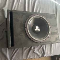 Jl Audio 12” And Box  Ported      PLEASE READ EVERYTHING BEFORE ASKING IF AVAILABLE 