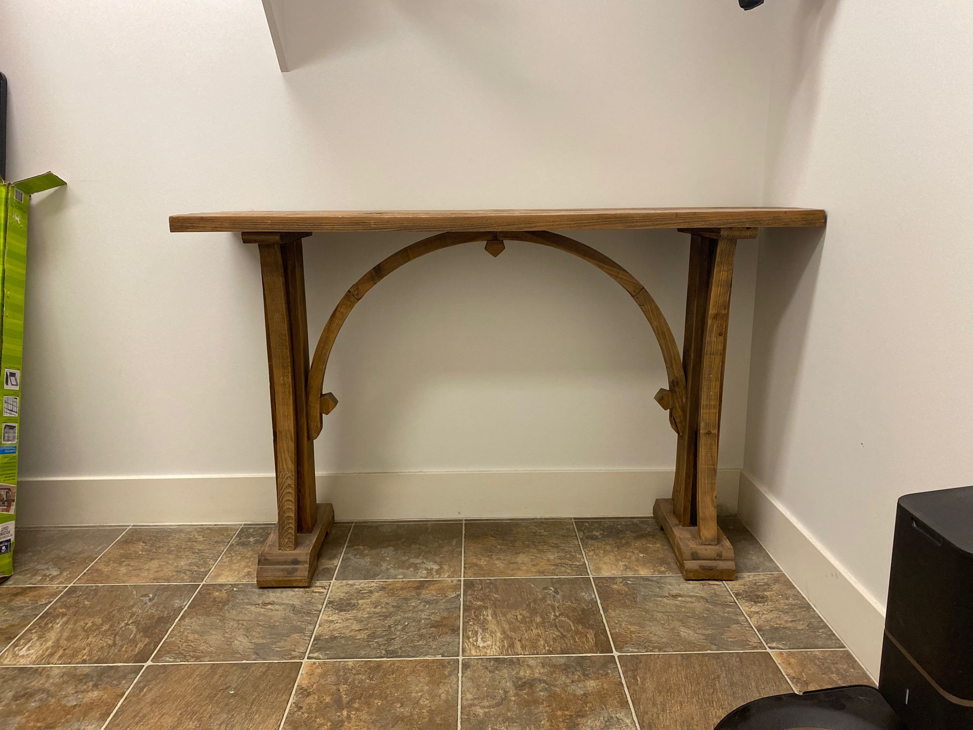 Distressed Wood Entry/Consol Table