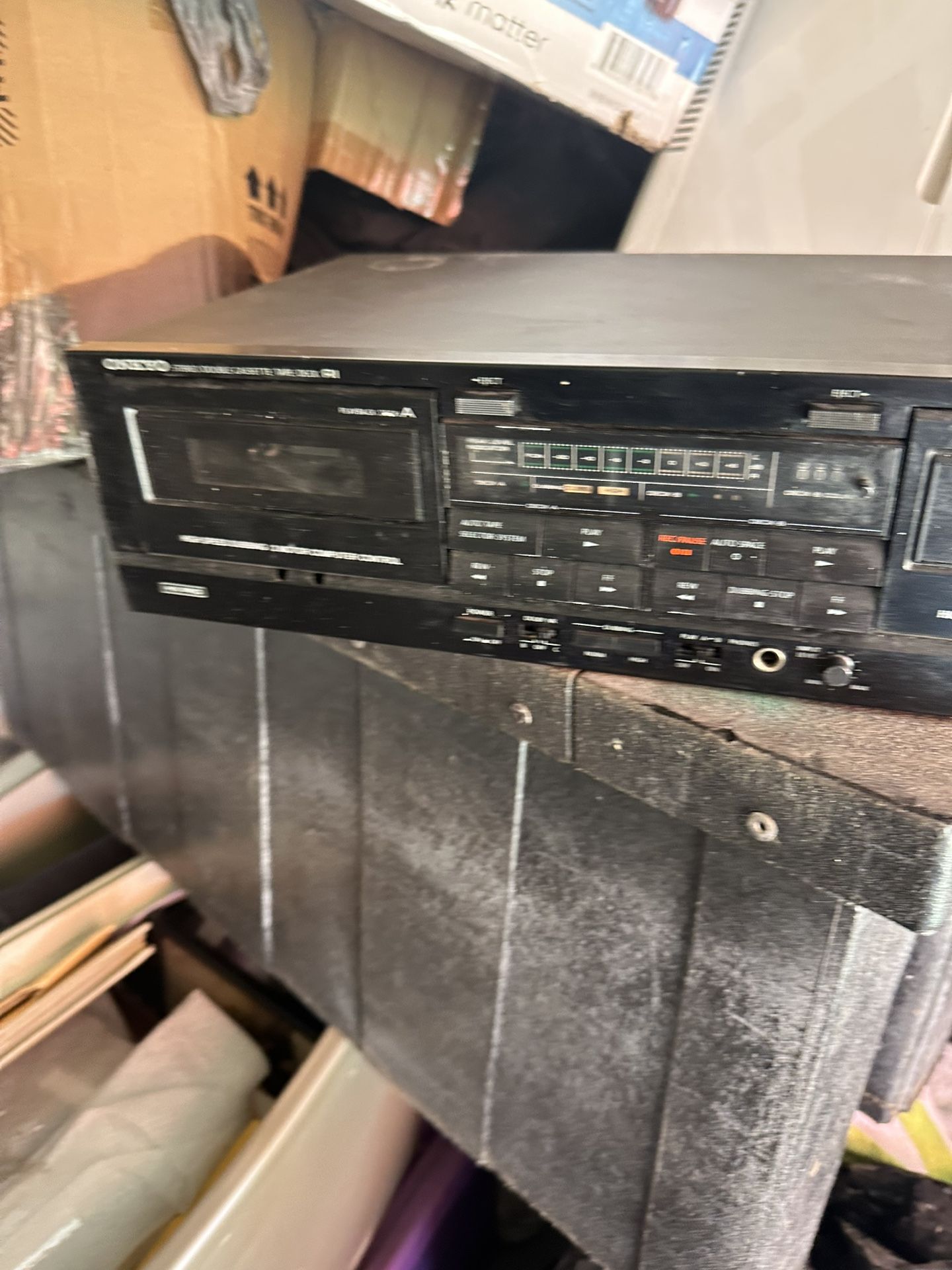 Onkyo TA-W200 Stereo Double Cassette Tape Deck. 