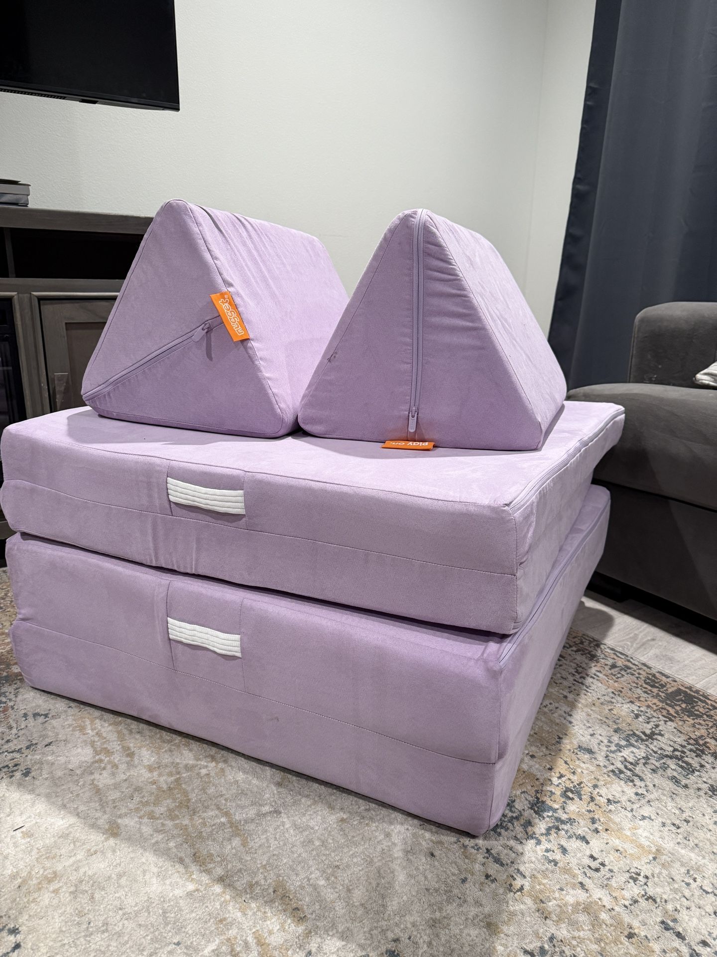 Purple Nugget Couch