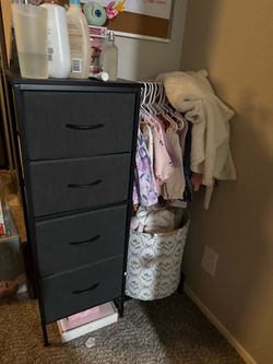 Clothing rack with drawers