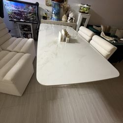 Mesa De Comedor De Mármol 