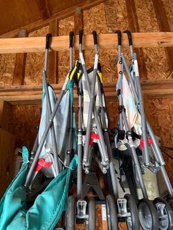 Lot of 3 Folded Umbrella Strollers