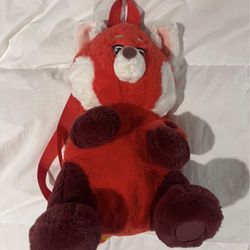 Turning Red Plush Backpack 