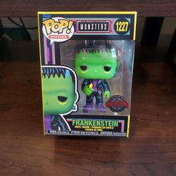 Universal Studios Monster Frankenstein Black Light Funko Pop 1227