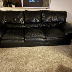 Black Leather Couch
