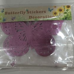 3D Butterfly Decor Stickers
