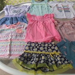 Girls 8  piece Mixed Clothing Lot Size 5 - 5T