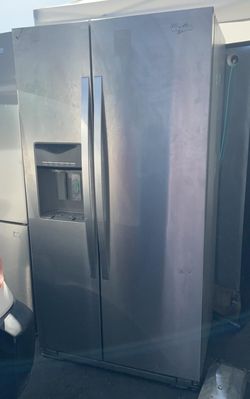 Whirlpool Side-by-Side Stainless Steel Refrigerator Fridge
