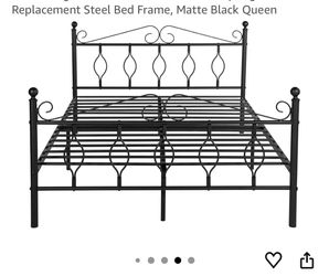Bedframe with headboard and footboard
