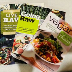 1 Vegan & 2 Raw Diet Recipe Books