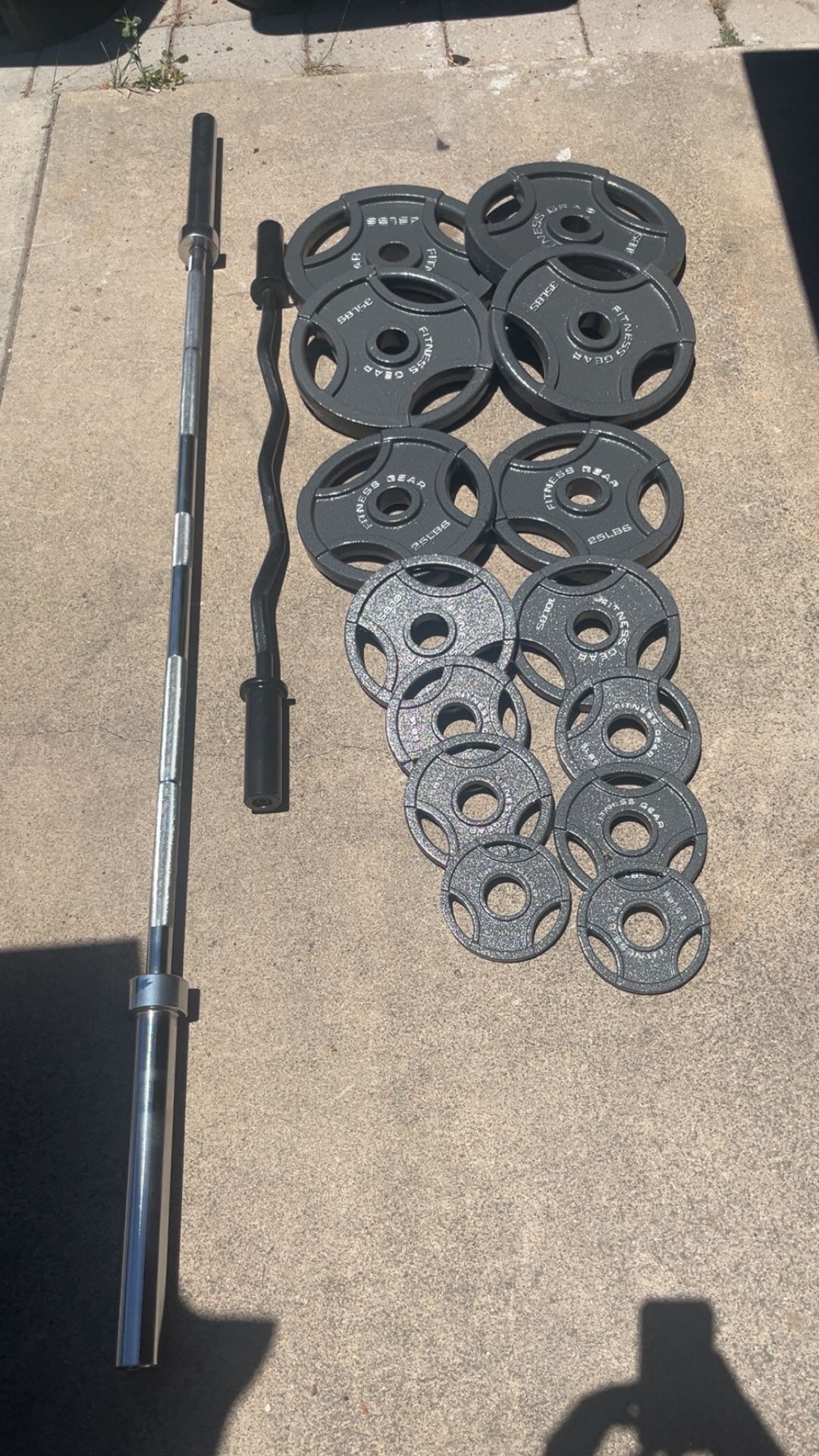 Olympic Weights With Barbells
