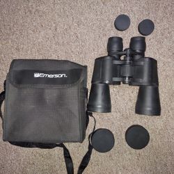 EMERSON 7X50 BINOCULARS  UV COATED OPTICS, WITH CASE