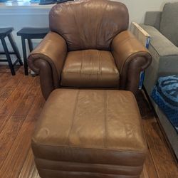 Awesome Brown ArmChair (I Think  Leather ) $100 Obo