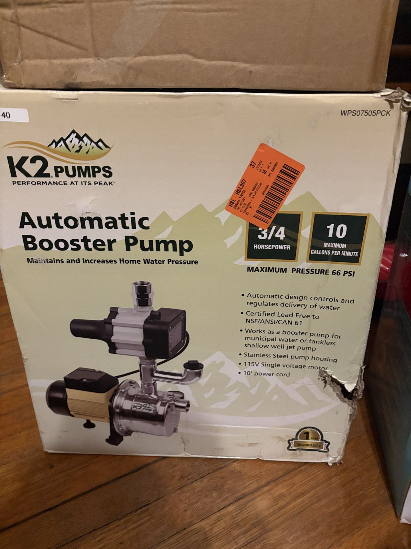 Automatic booster pump
