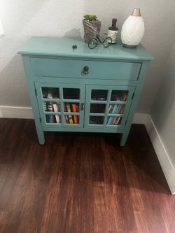 Free Teal Cabinet - Needs TLC