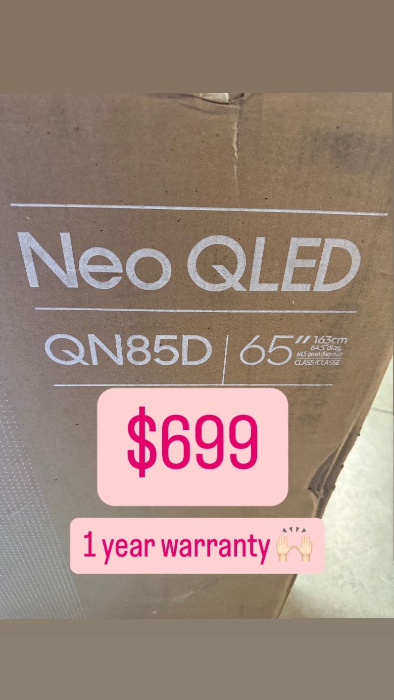SAMSUNG 65-Inch Class Neo QLED 4K QN85D Series Neo Quantum HDR, Dolby Atmos, Object Tracking Sound, Motion Xcelerator Turbo+, Gaming Hub, Smart TV wit