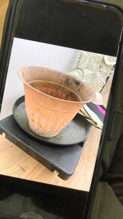 Large plastic pot or oil pan
