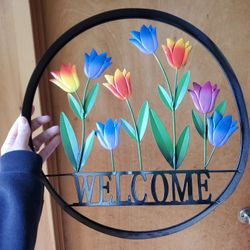 Metal Welcome Sign