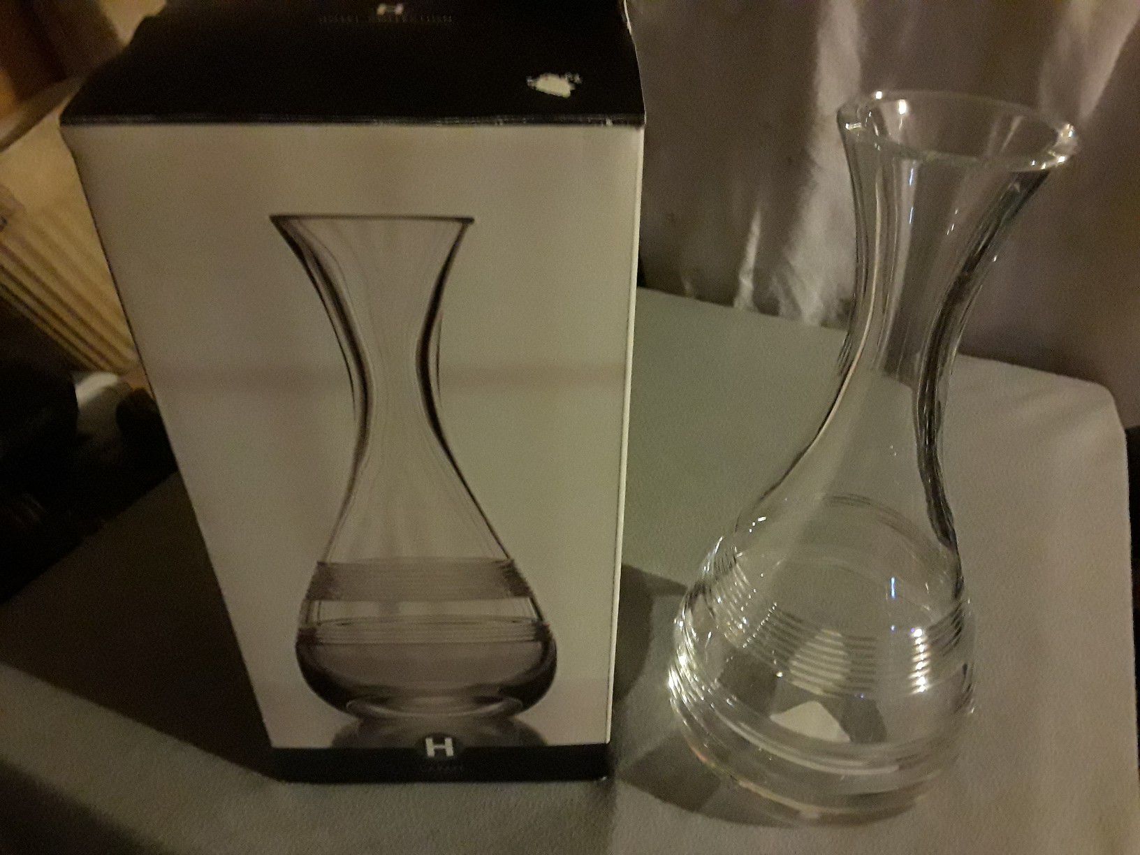 Hotel collection wine carafe- new in box