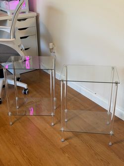 Transparent side table