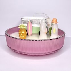 Pink Summerween Ghosts with VW Van Candle