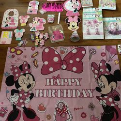 MINNIE MOUSE 1St Birthday Decorations