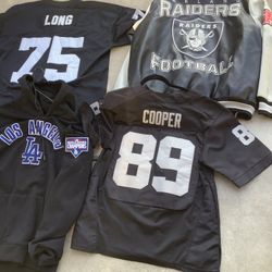 Raiders Jersey & Jacket & Dodger Sweater 