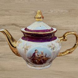 VINTAGE TIGER YEDI FINE PORCELAIN TEA POT JAPAN STYLE