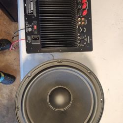 Tonegen NHT 1259 12" Sub And Dayton Audio SPA250 Plate Amp