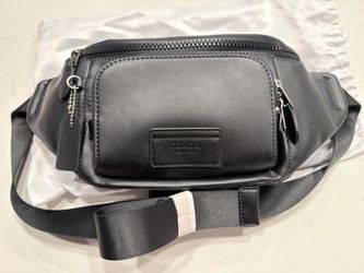 Coach Men's Track Belt/cross body Bag In Smooth Leather
