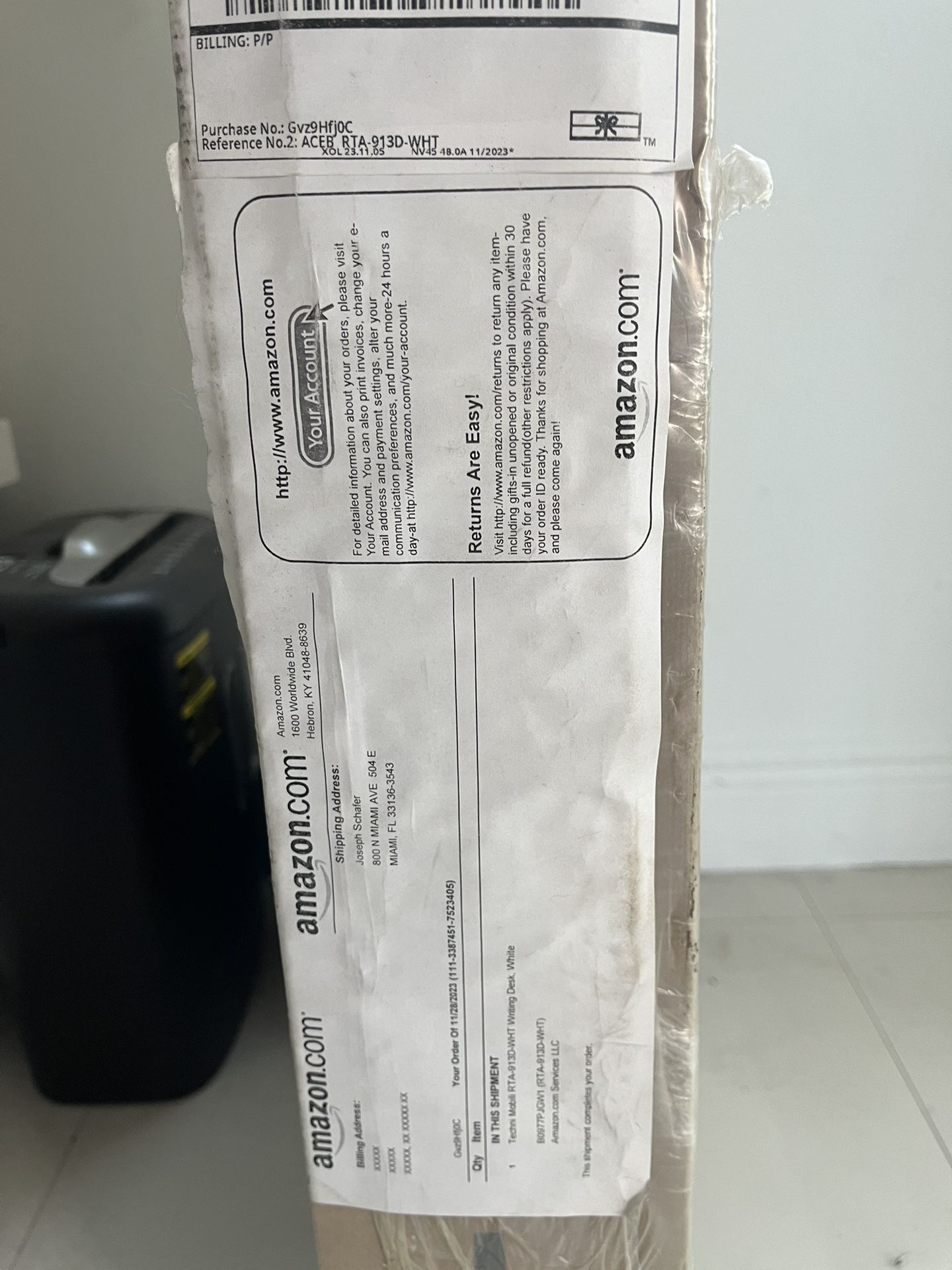 Brand New Techni Mobili White Desk (RTA 913D WHT)