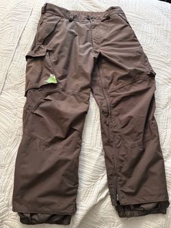 Burton Snowboard Ski Pants Men's XXL Brown Cargo Snow Pants