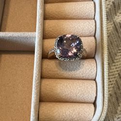 4 CTW Rose Gold Over Sterling Silver With Diamonds