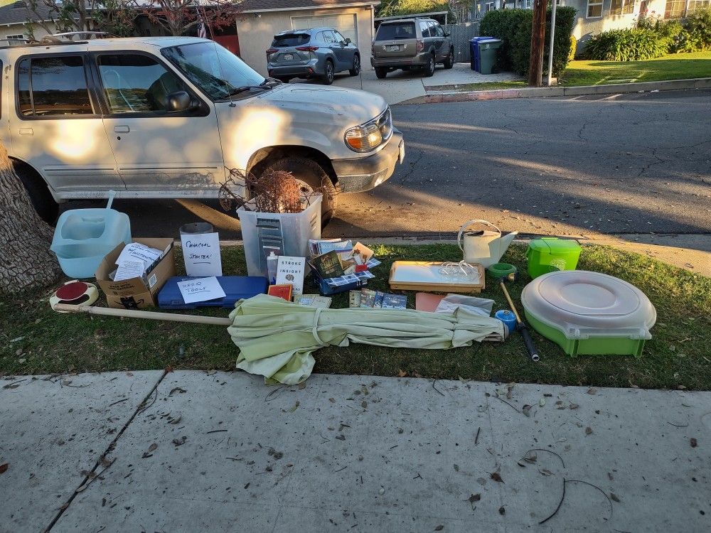 FREE, Assorted Kitchen, Garden, BBQ, Pet, Decorations, and Books!