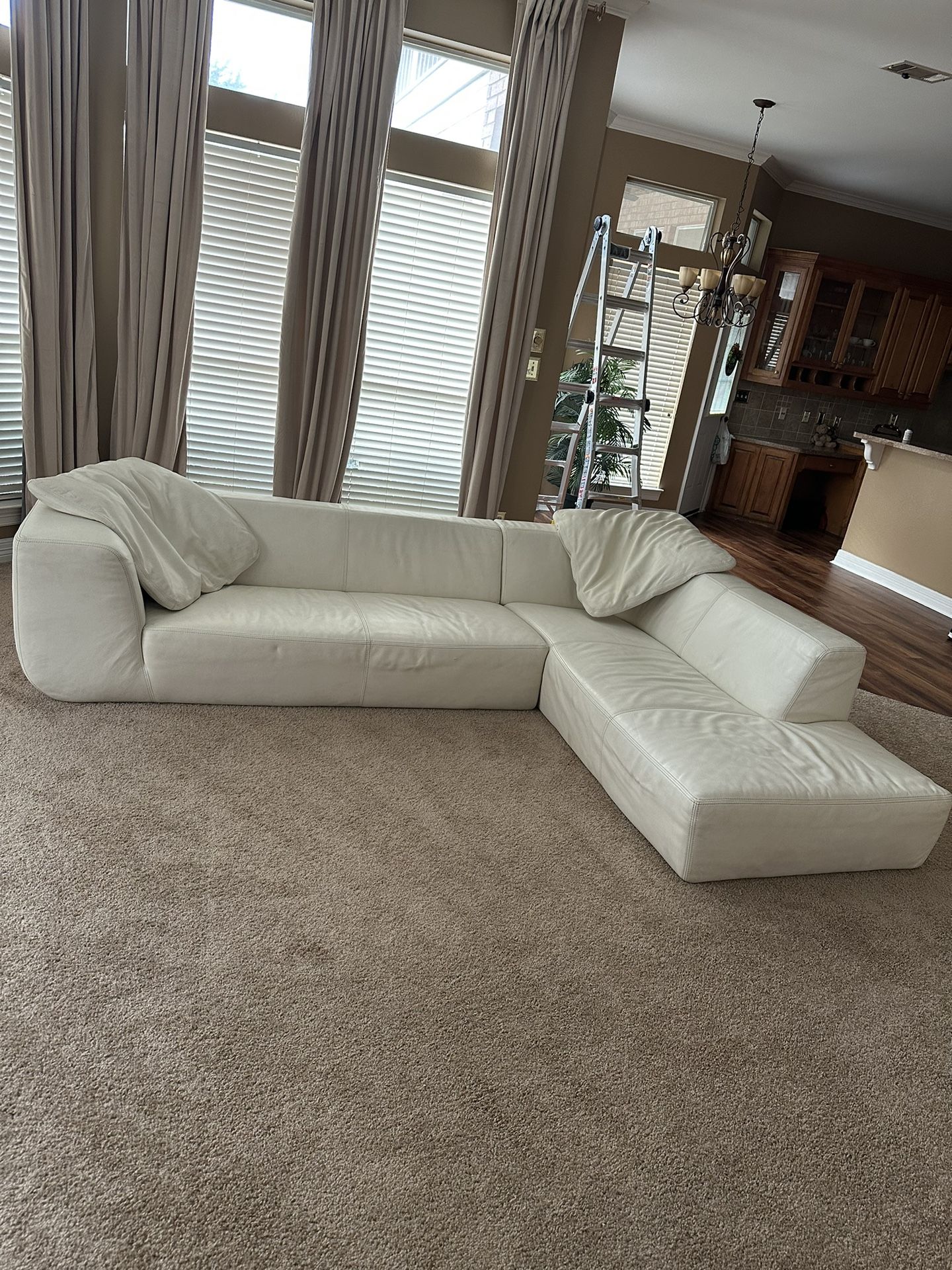 100% ITALIAN Leather CANTONI Sectional