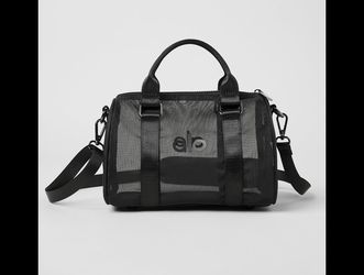 Alo Mini Duffle Sheer Black Bag