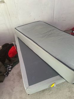 Twin mattress box spring & rail set