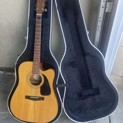 Electro-Acustic Guitar With Case