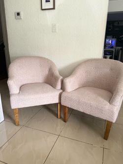 Set of 2 Cozy Neutral Accent modern Chairs
