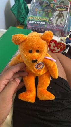 TY Beanie Baby Orange Bear with Tag and a 2003 one