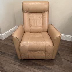 Leather Swivel Rocking Chair