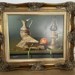 F.Alberti Still Life Mid Century Modern Painting