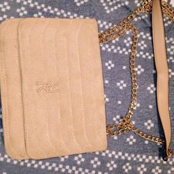 River Island Faux Suede Shoulder Bag With Chain Strap