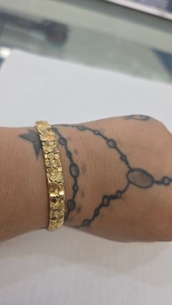 14k nugget braclet