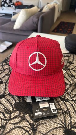 Mercedes-Benz Red Snapback Cap with Tags