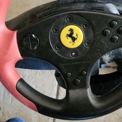 Racing Game Wheel And Pedals 